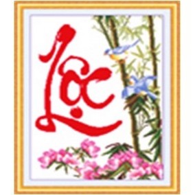 Chữ Lộc và trúc